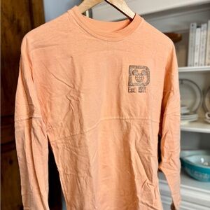 EUC 2018 Walt Disney World Spirit Jersey Peach Glitter Logo Size Small
